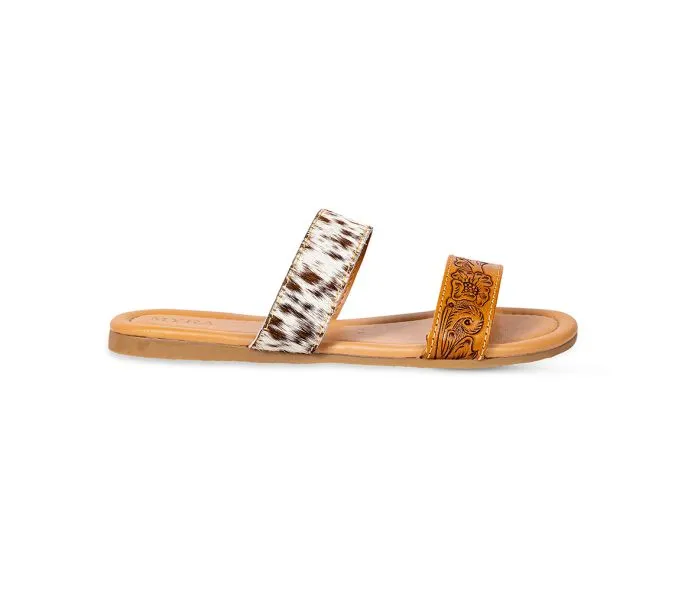 40% Off - MYRA Cowhide & Tooled Leather Sandals
