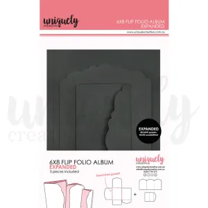 6x8” Flip Folio Album Black - EXPANDED UCE2063