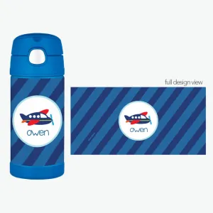 Airplane Ride Personalized Thermos Bottle