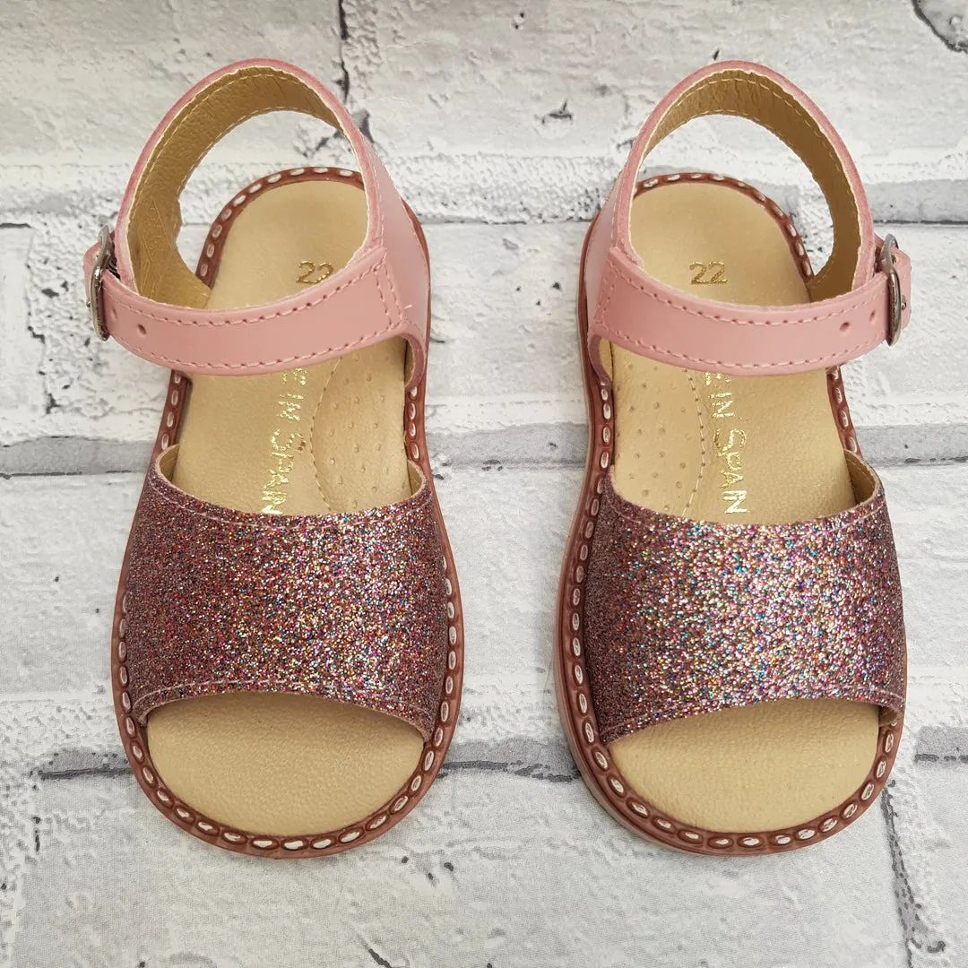 Aladino Girls Pink Glitter Sandal