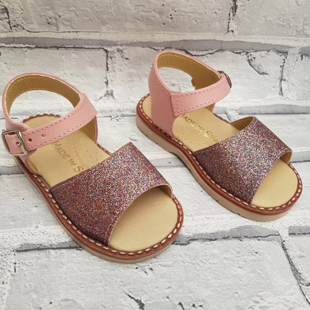 Aladino Girls Pink Glitter Sandal