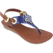 Amanda blue flip flops