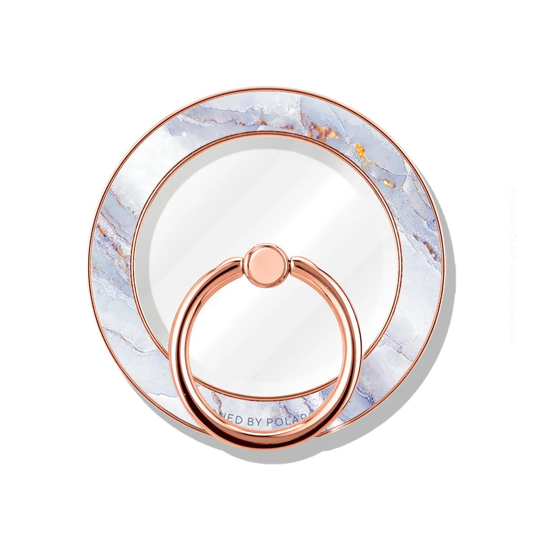 Arctic Ocean - Rose Gold MagSafe Phone Grip and Ring Holder Stand