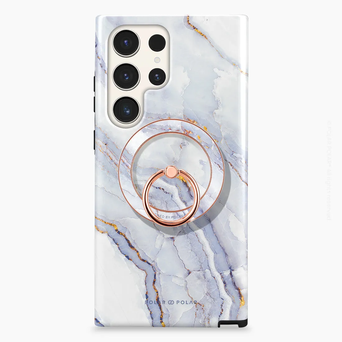 Arctic Ocean - Rose Gold MagSafe Phone Grip and Ring Holder Stand