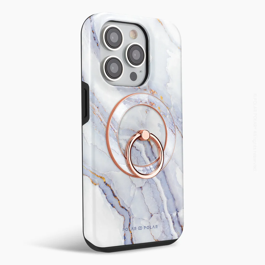 Arctic Ocean - Rose Gold MagSafe Phone Grip and Ring Holder Stand