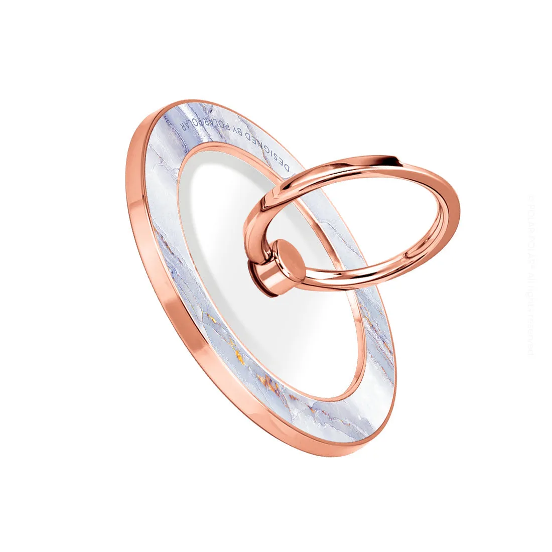 Arctic Ocean - Rose Gold MagSafe Phone Grip and Ring Holder Stand