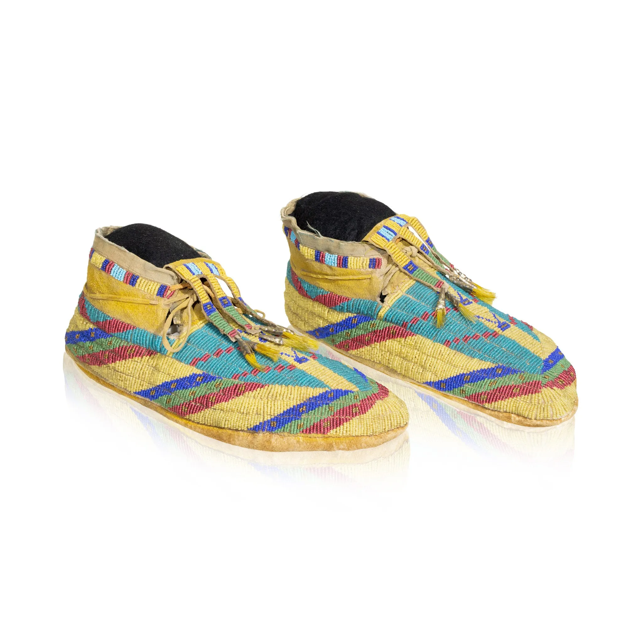 Assiniboine Beaded Moccasins