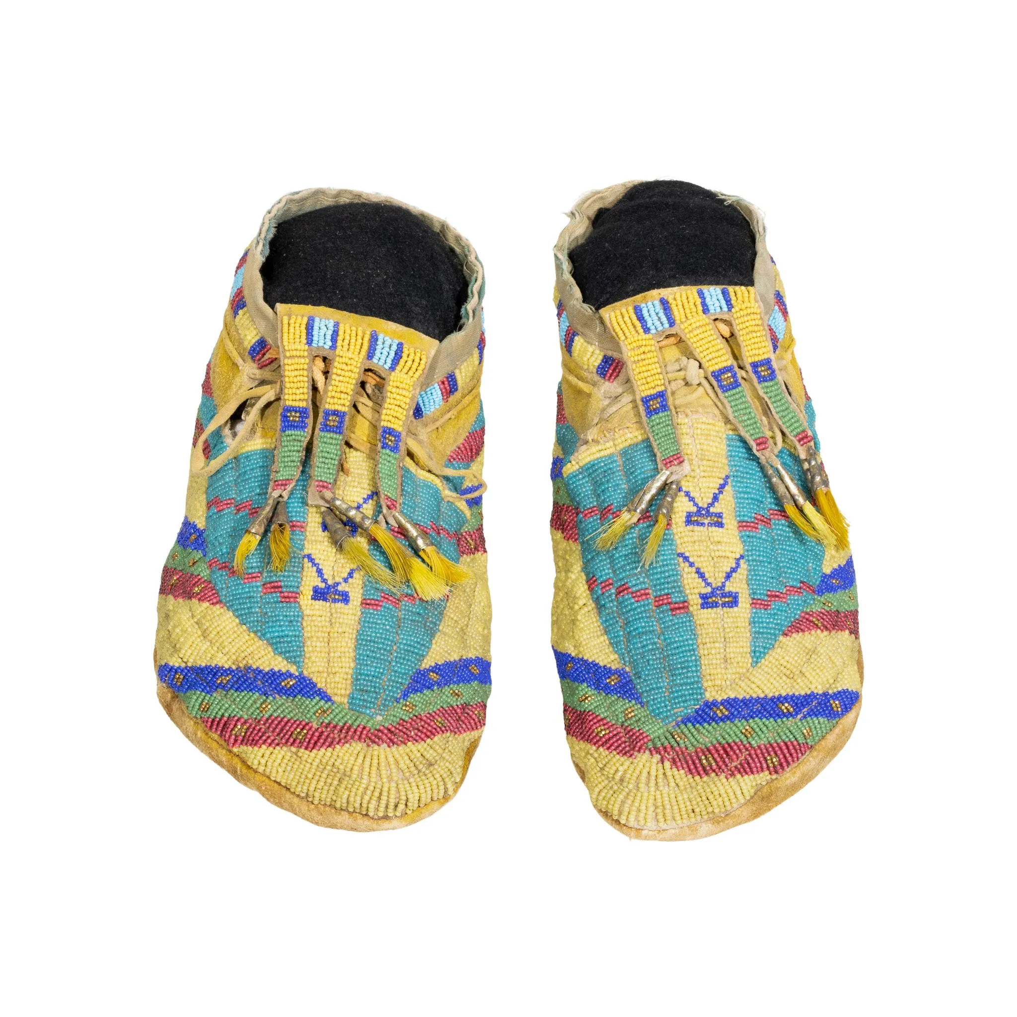 Assiniboine Beaded Moccasins