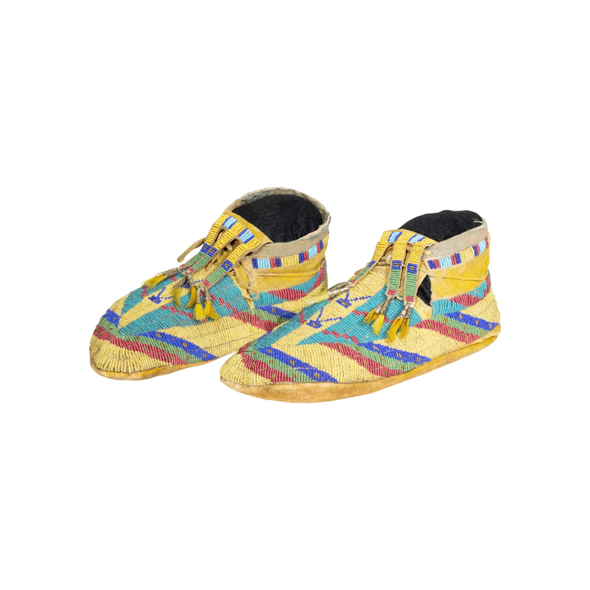 Assiniboine Beaded Moccasins