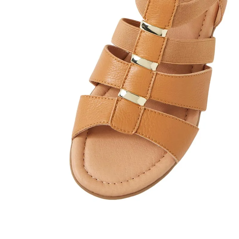 BENNIES - DARK TAN LEATHER FS
