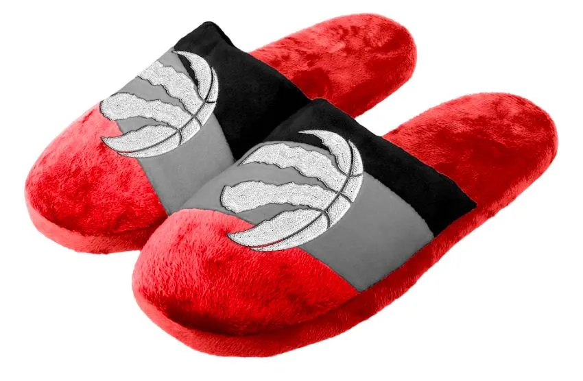 Big Logo Youth Slippers- Toronto Raptors