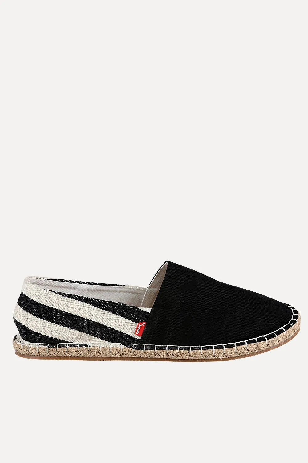 Blue Espadrilles With Nautical Striped Heel