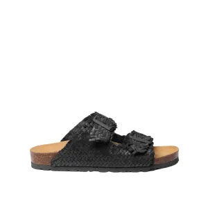 Braided Leather Open Toe Bio Sandals for Women - Guam-TE