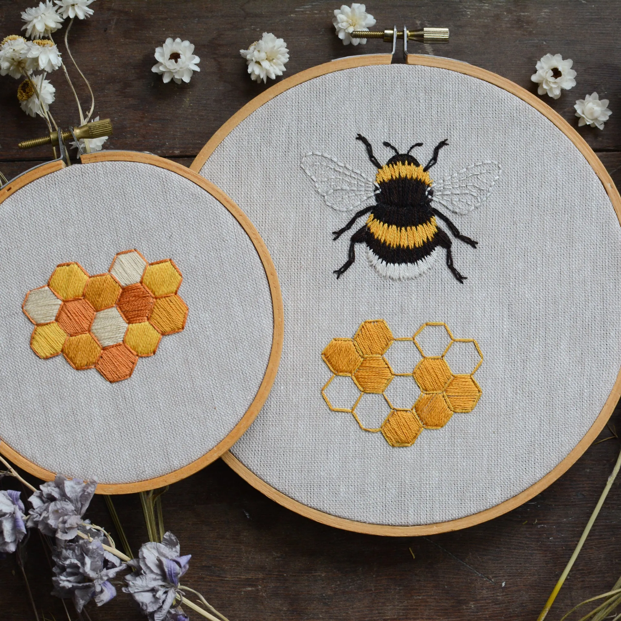 BUNDLE Bee Embroidery Patterns