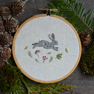 Bunny in the Woods Embroidery Pattern