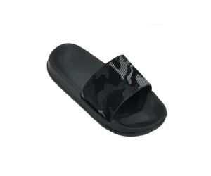 Camouflage Slides Boys' Sandals - Camo Black, Camo Blue, and Camo Green - Sizes 11.5-4 (Little/Big Boys)