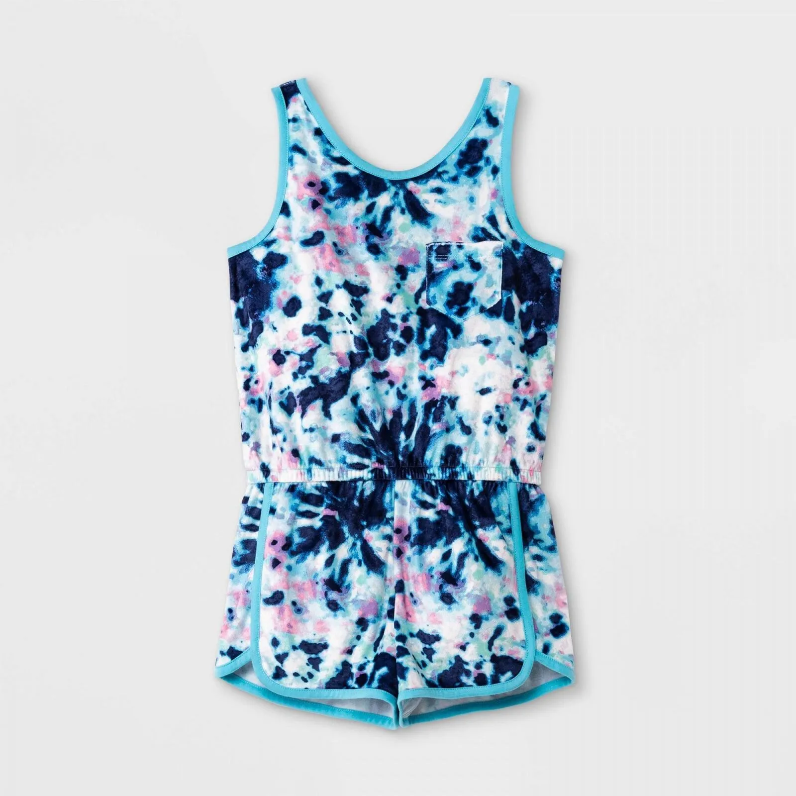 Cat & Jack Girls' Tie-Dye Tank Pajama Romper