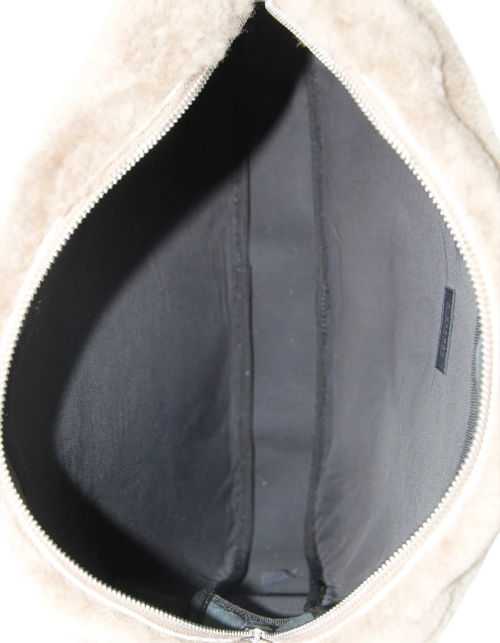 Chanel NEW Shearling Logo Slippers w/ Case sz 39
