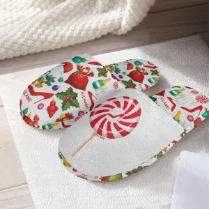 Classic Cotton Slippers 'Christmas party'