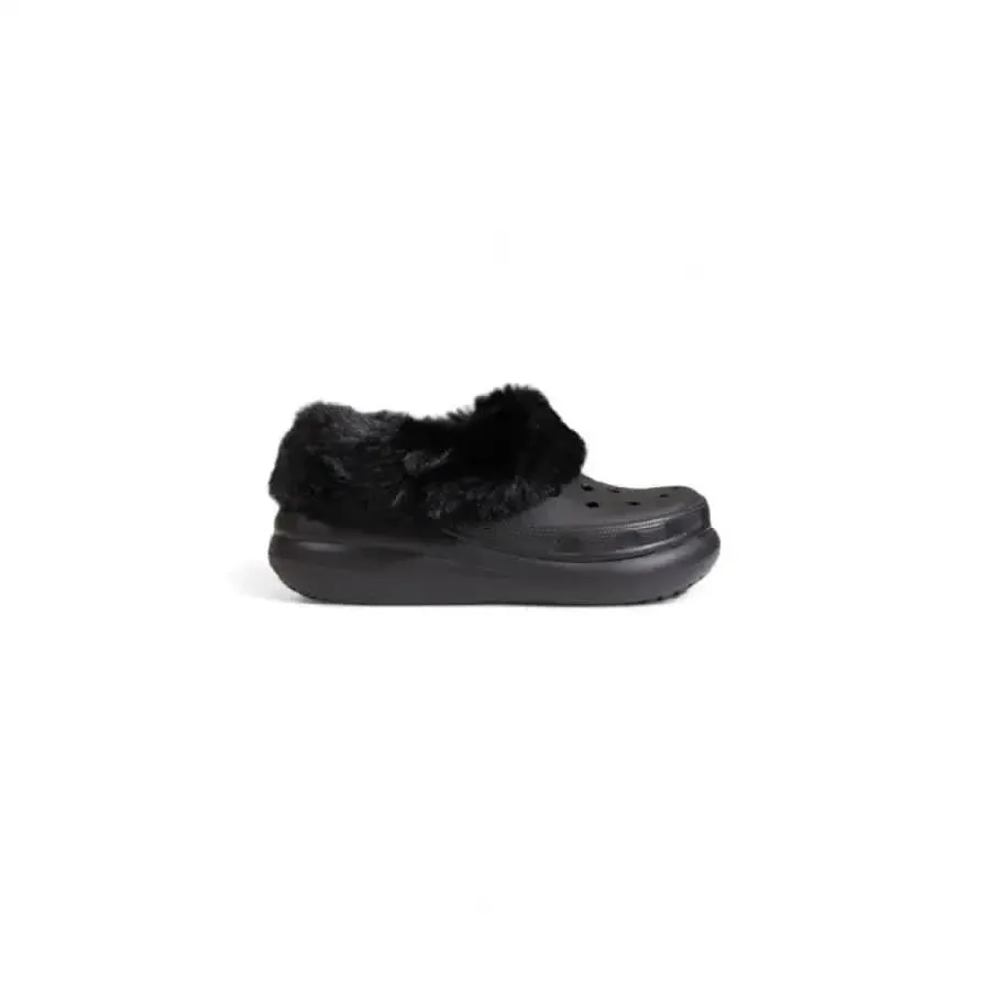 Crocs Women's Black Rubber Slip-On Slippers