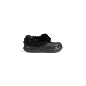 Crocs Women's Black Rubber Slip-On Slippers