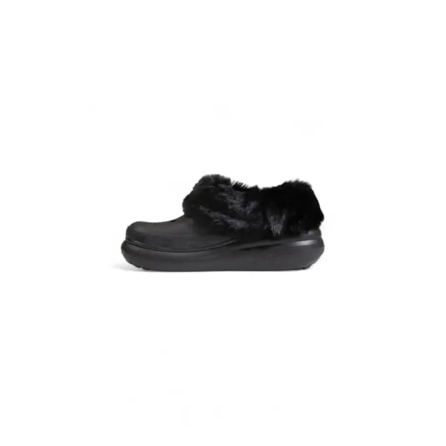 Crocs Women's Black Rubber Slip-On Slippers
