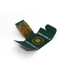 Custom Organic Hemp Beeswax Wick In Flip Top Matchbox Packaging