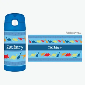 Dinosaur Trails Personalized Thermos Bottle
