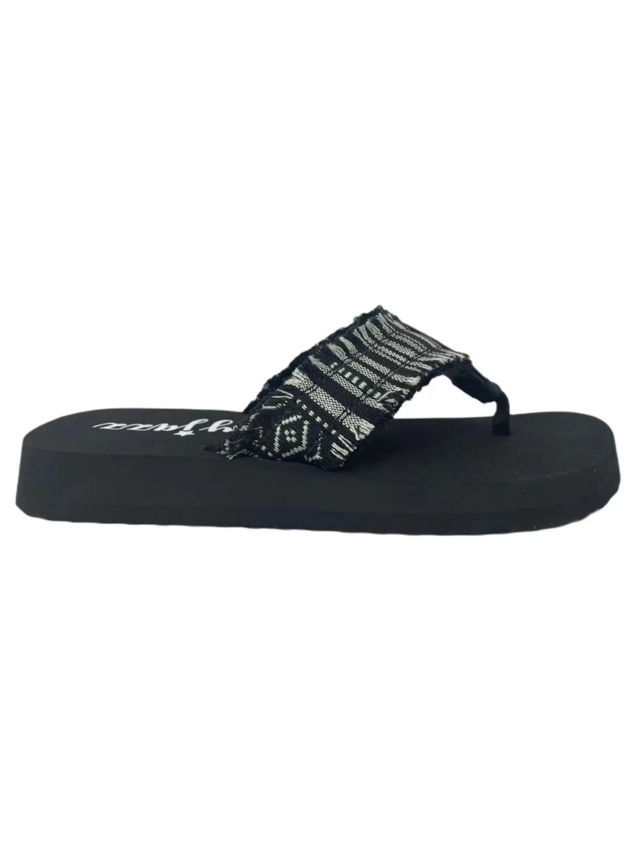 Encore Aztec Print Flip Flops by Very G