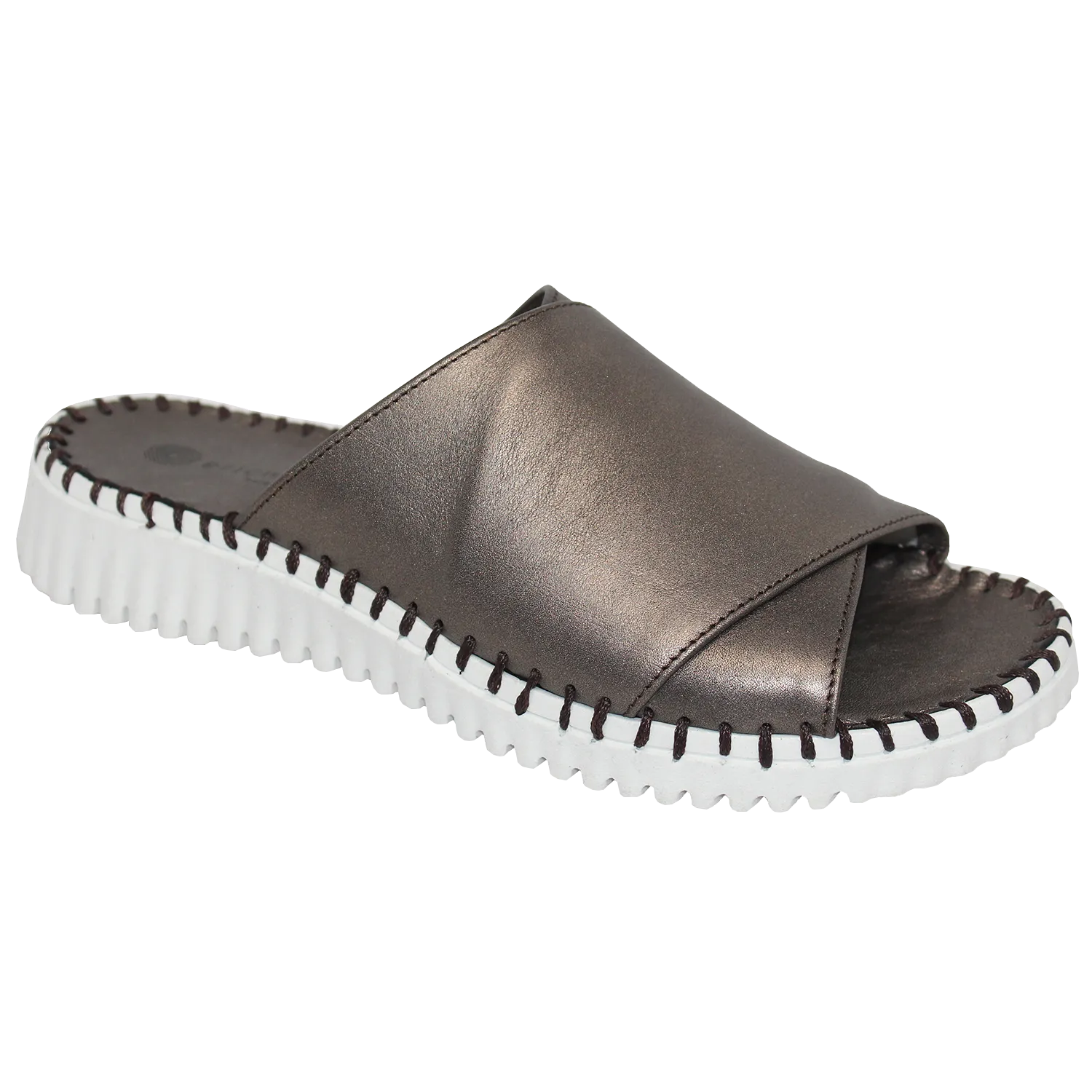 Eric Michael Gloria Leather Slide Sandal