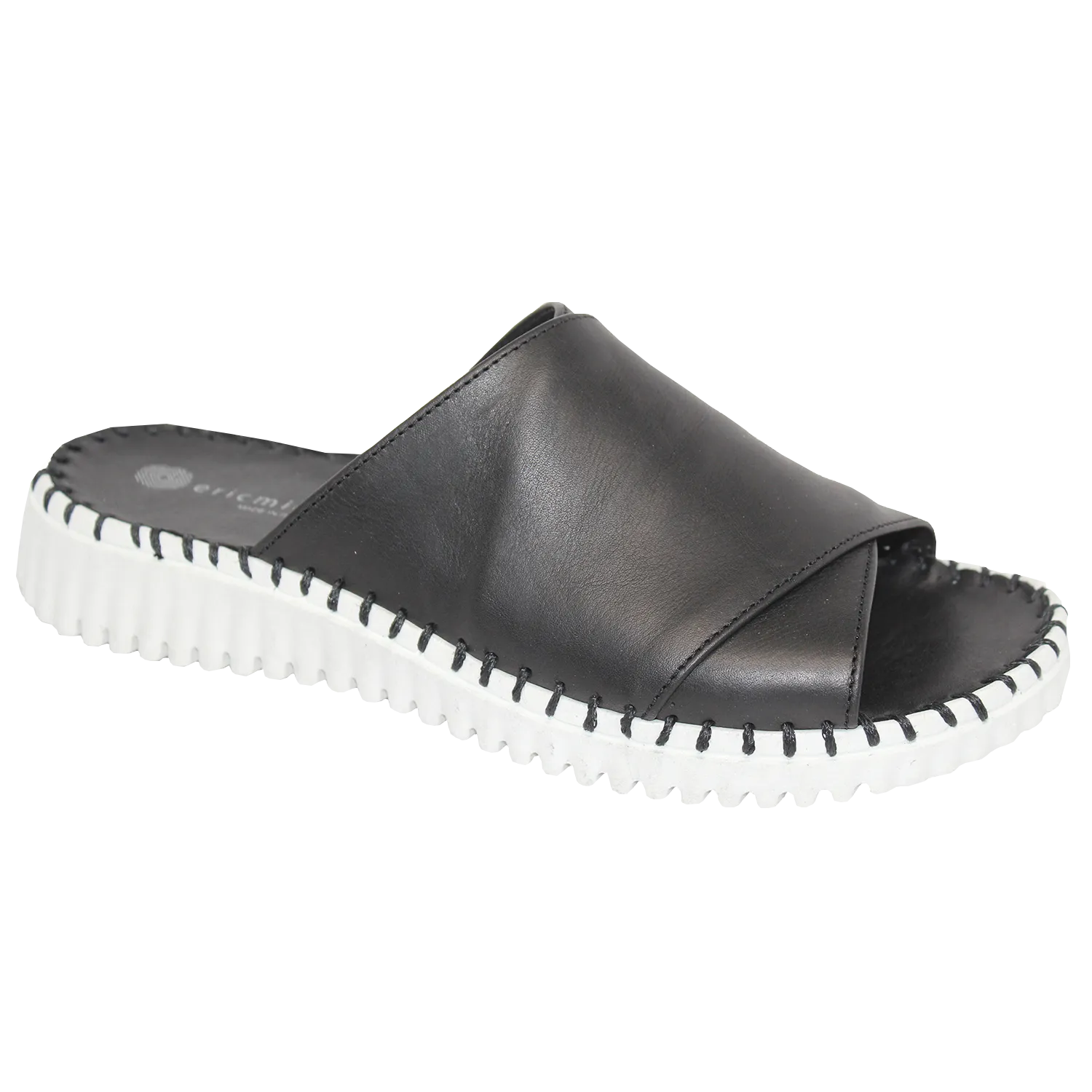 Eric Michael Gloria Leather Slide Sandal