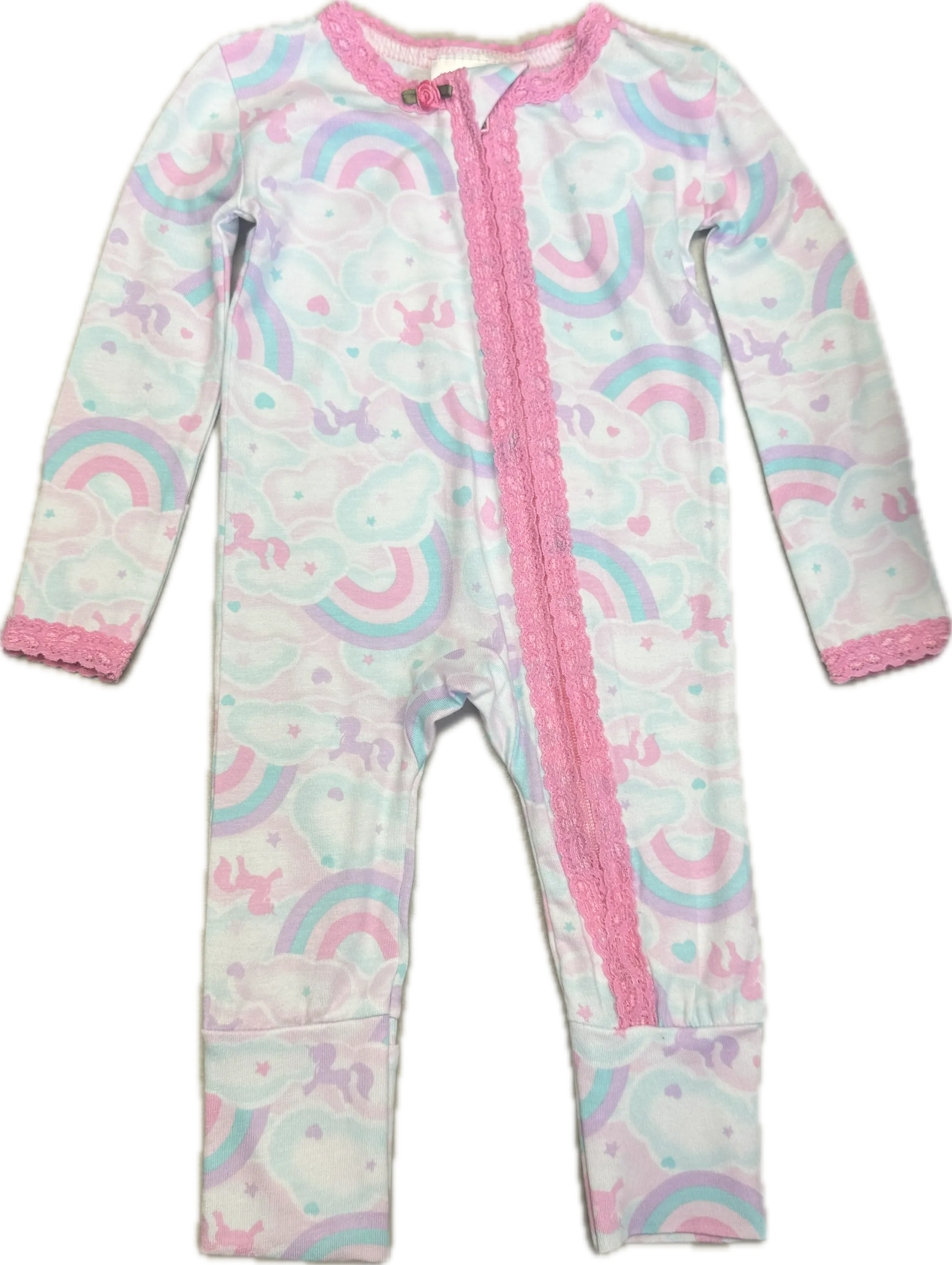 esme- Unicorn Sky Lace Footie