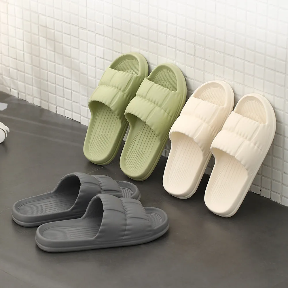 Fasola Lightweight Bathroom Slippers, Grey, Size 43/44 - One Pair