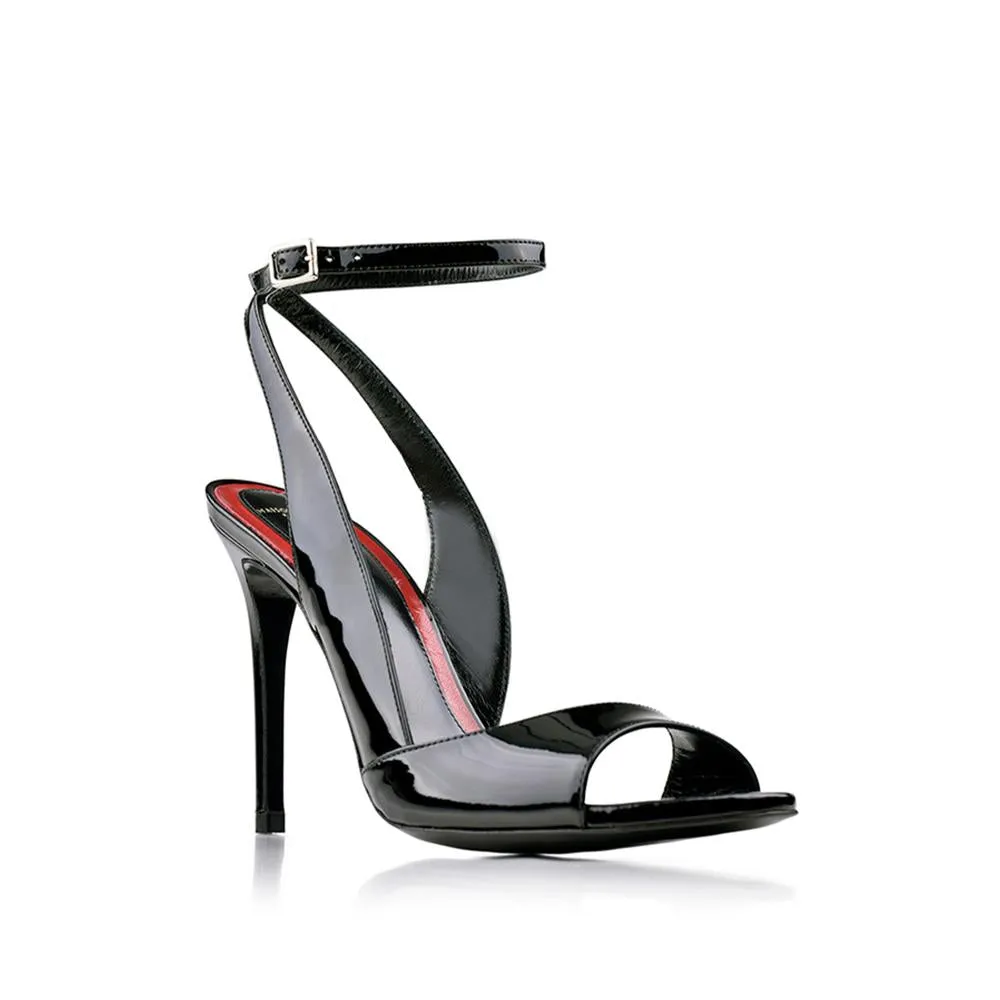Flavien 100 Mm Black Patent Leather