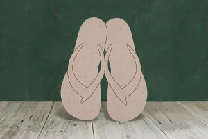 Flip flops - wooden craft shape - 3mm MDF