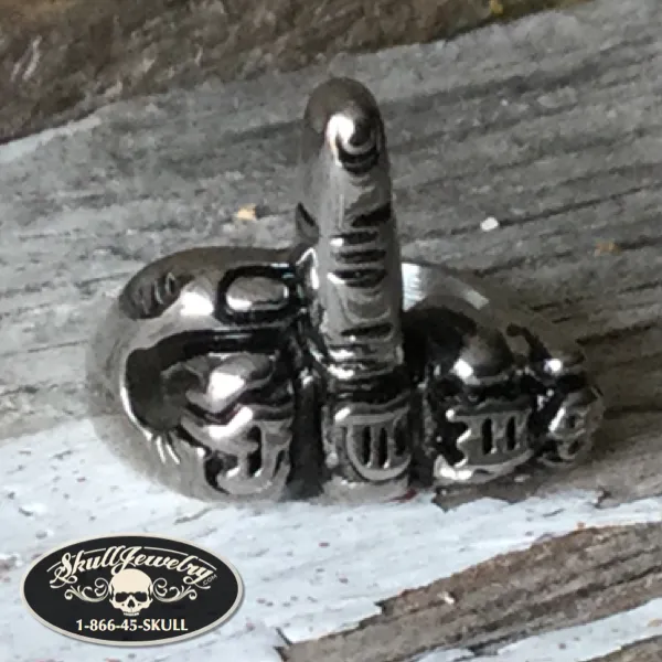 Flip The Bird ring (#437)