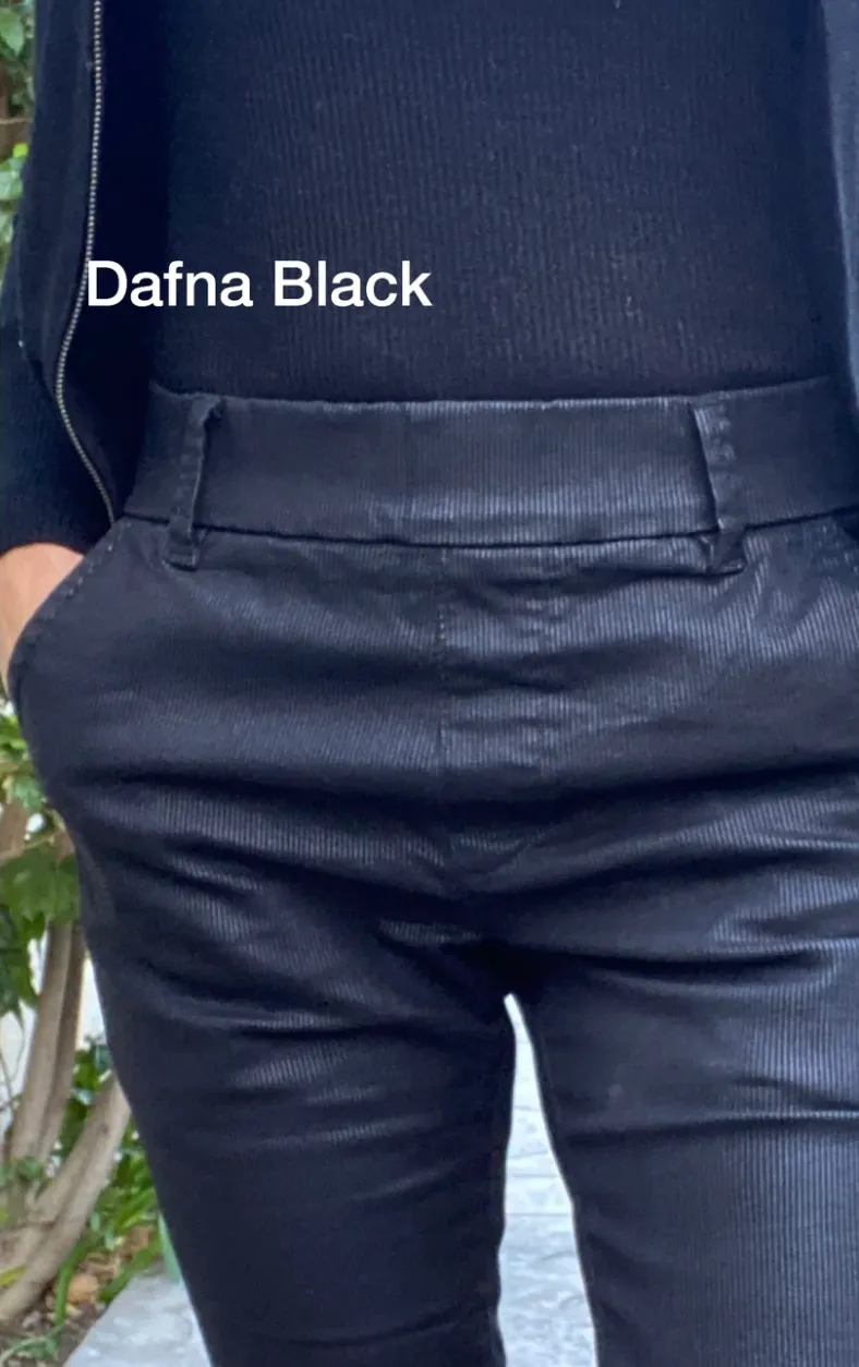 FLOG Dafna Pant | Black Original Pinstripe