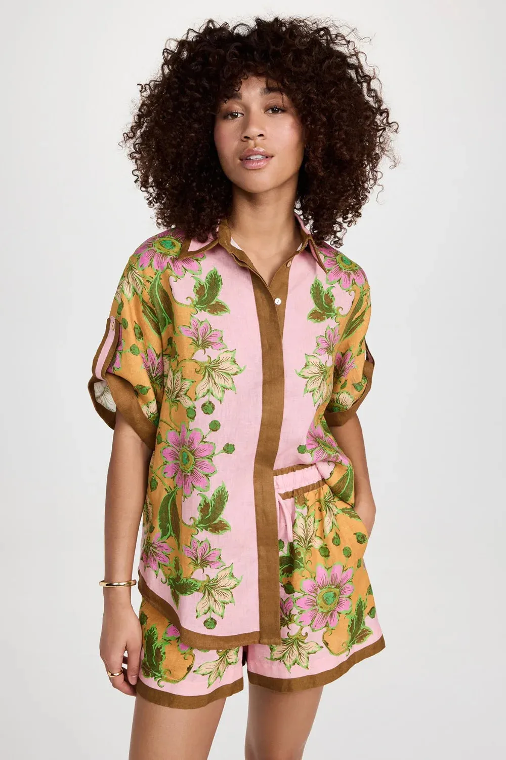 Floral Button-Down Top - Bohemian Flair