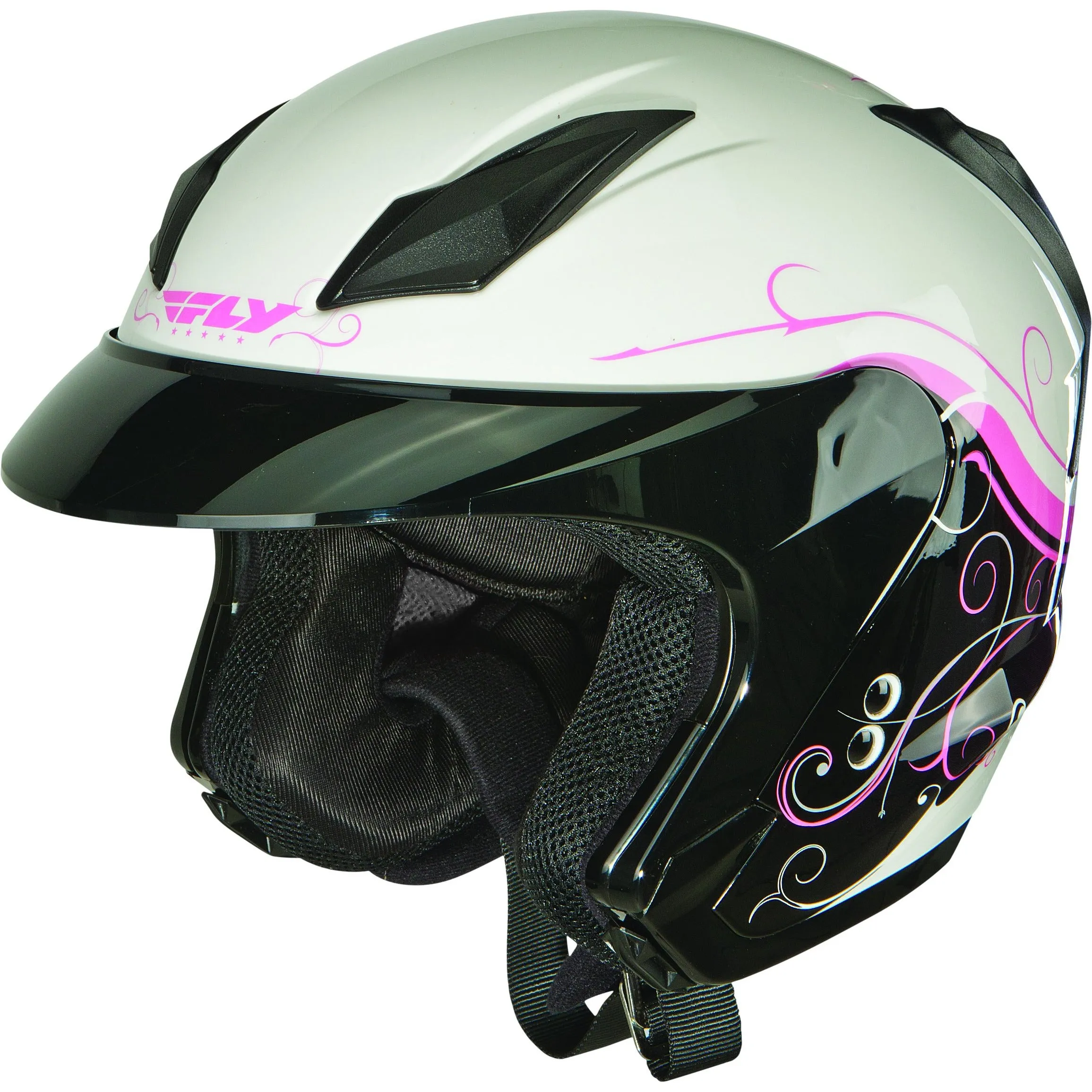 FLY RACING TOURIST CIRRUS HELMET WHITE/PINK