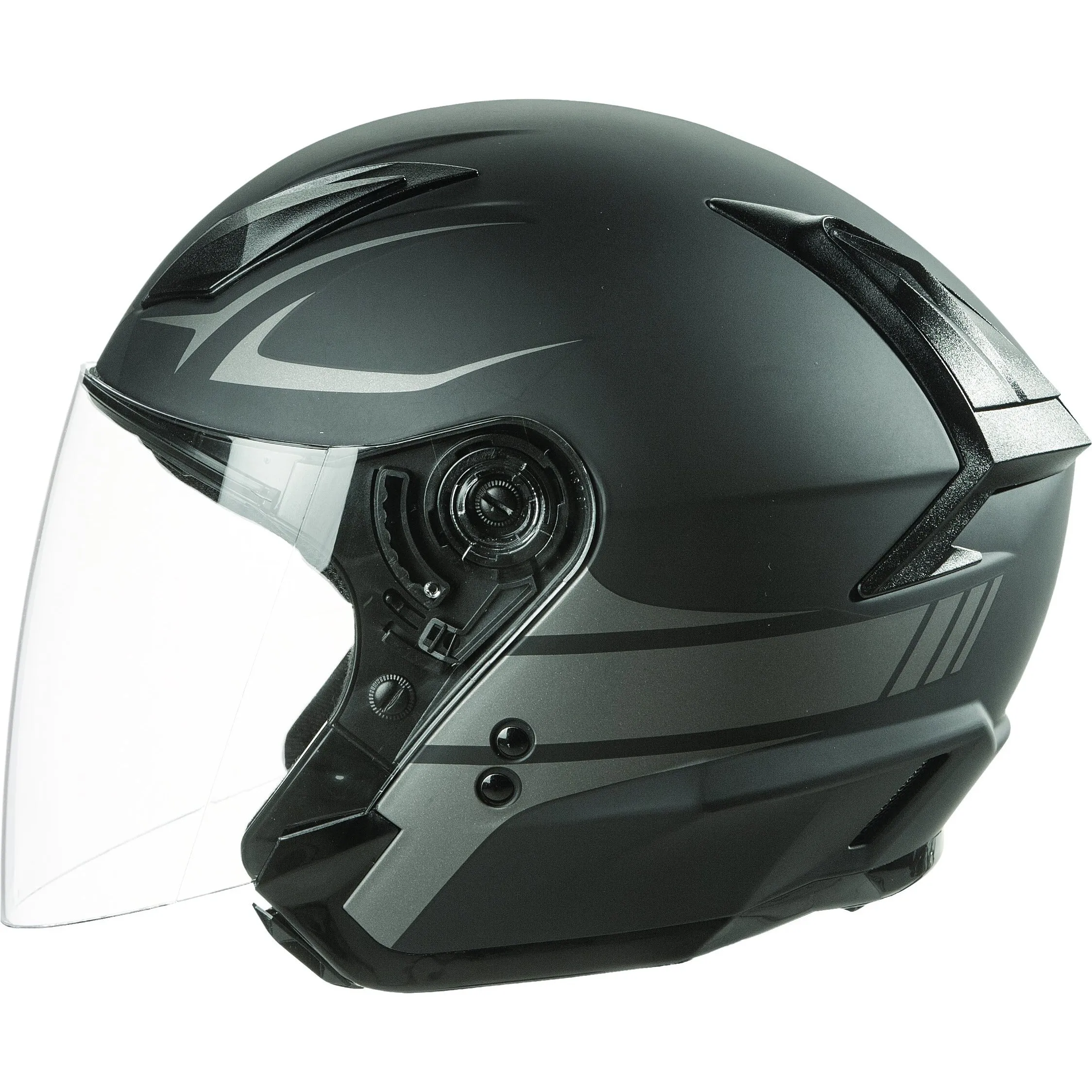 FLY RACING TOURIST VISTA HELMET MATTE BLACK/SILVER