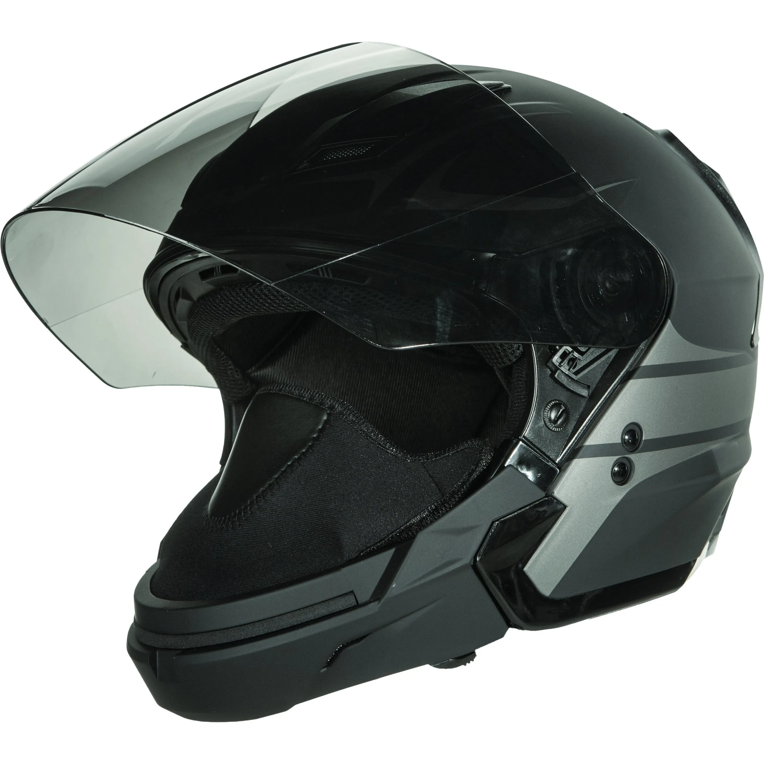 FLY RACING TOURIST VISTA HELMET MATTE BLACK/SILVER