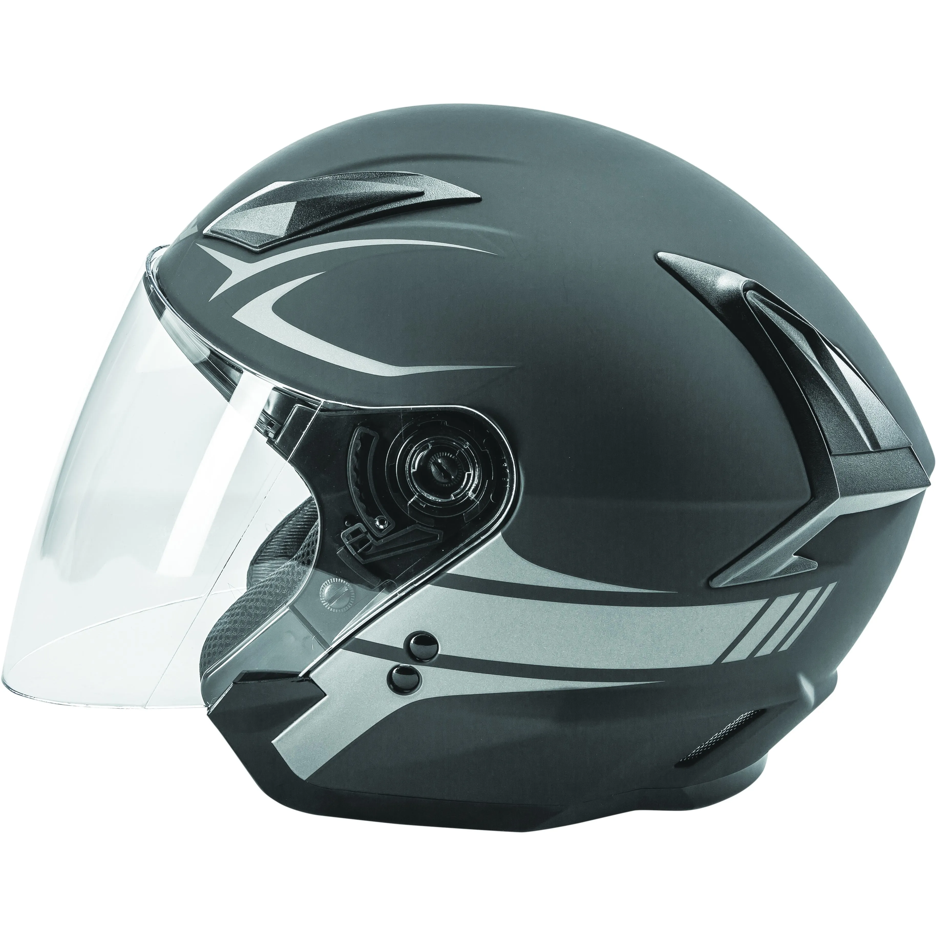 FLY RACING TOURIST VISTA HELMET MATTE BLACK/SILVER