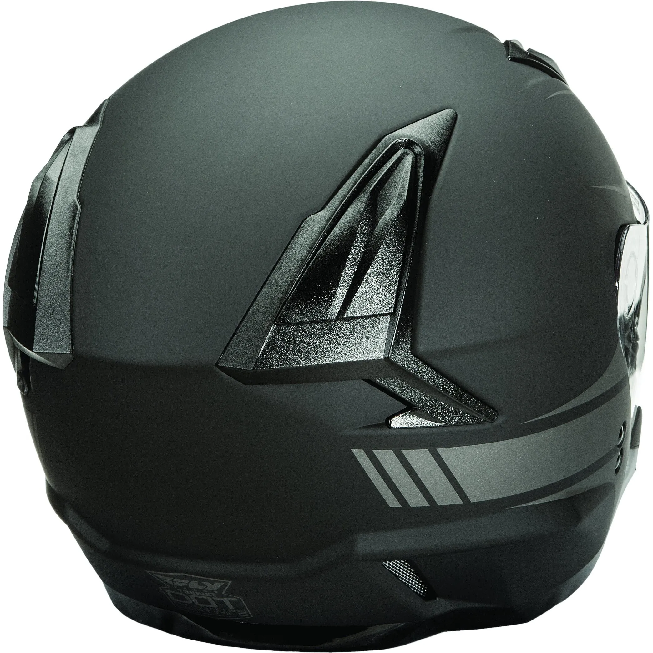 FLY RACING TOURIST VISTA HELMET MATTE BLACK/SILVER