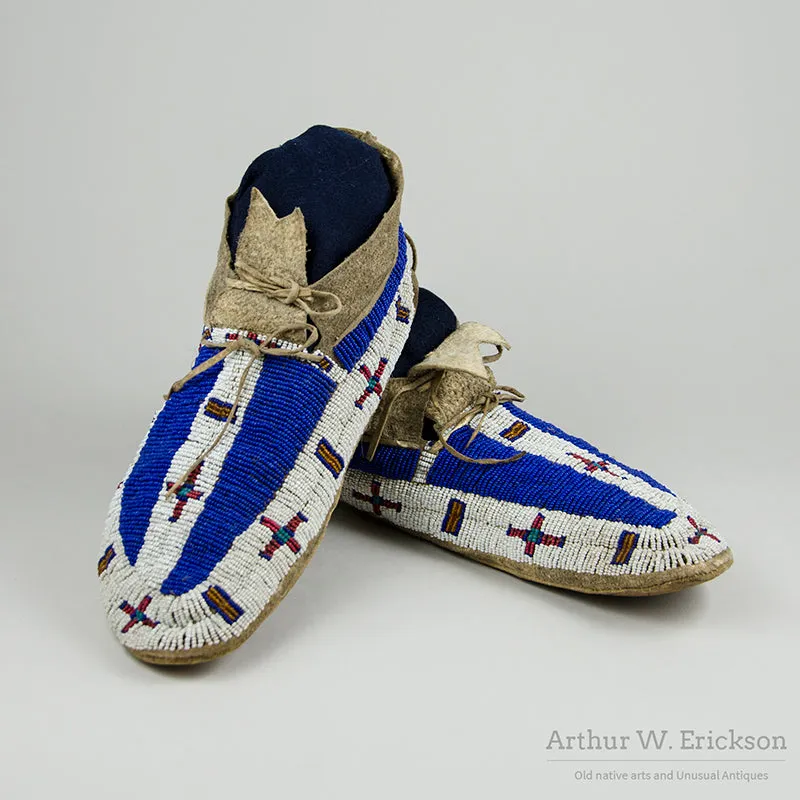 Fully Beaded Plains Moccasins