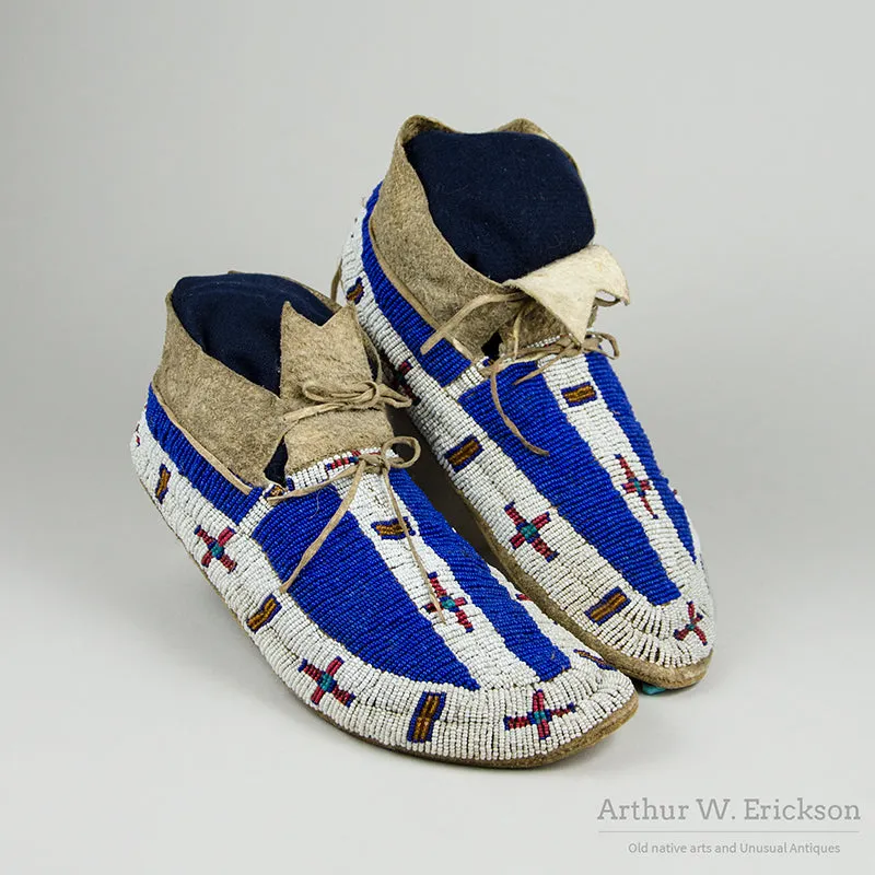 Fully Beaded Plains Moccasins