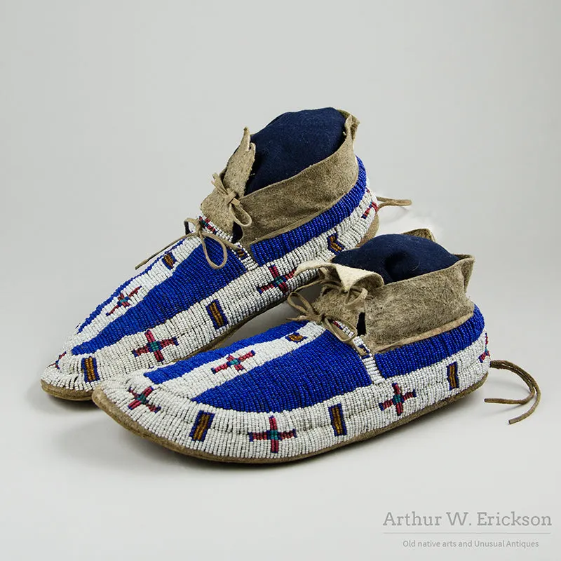 Fully Beaded Plains Moccasins