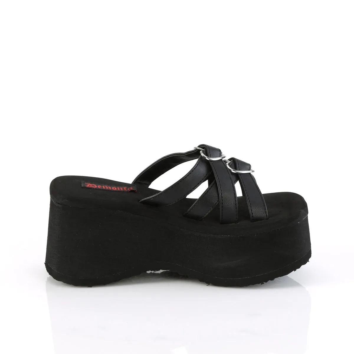FUNN-15  Black Vegan Leather