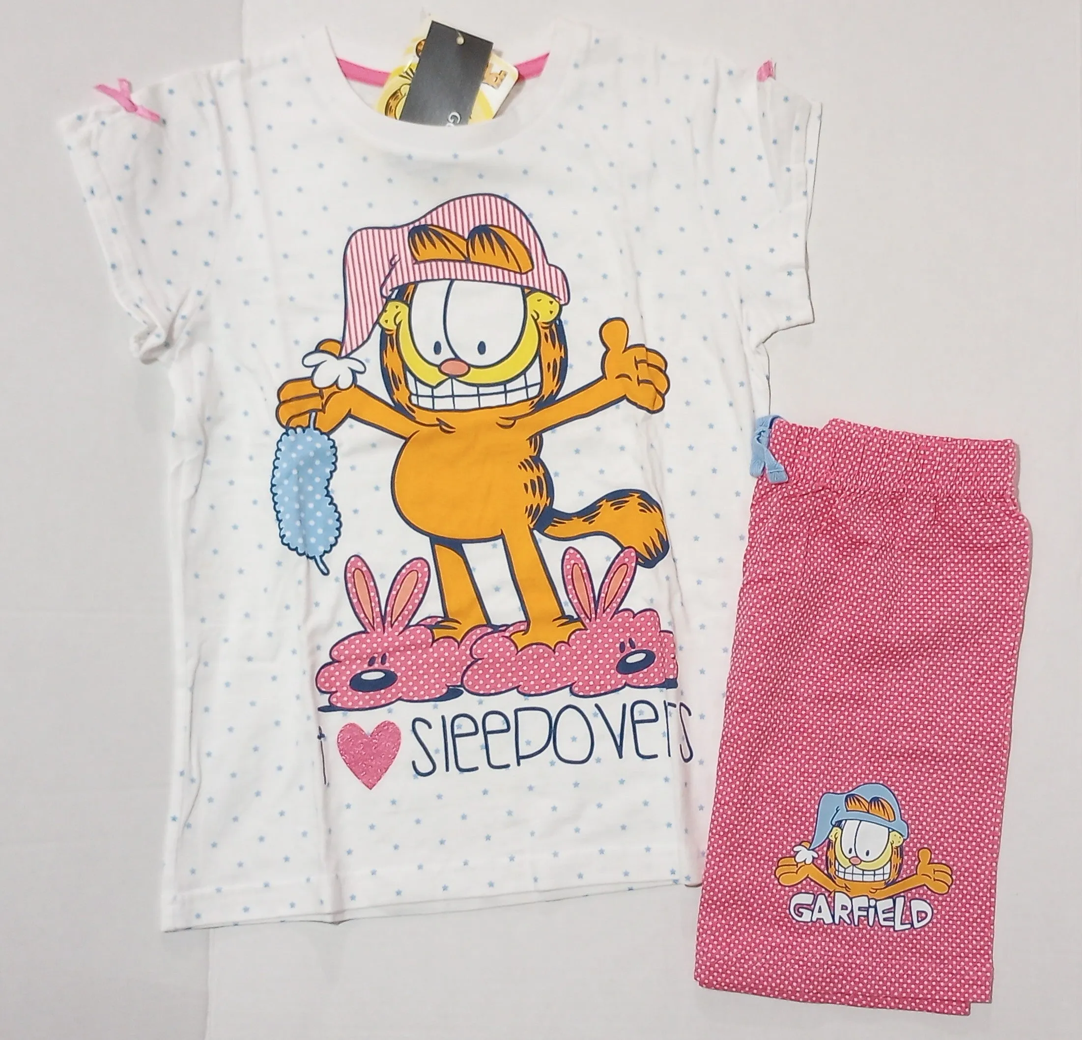 Garfield Pajamas I Love Sleepovers