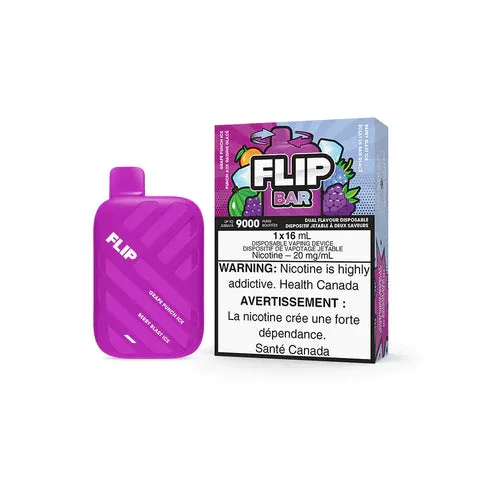Grape Punch Ice and Berry Blast Ice - Flip Bar Disposable