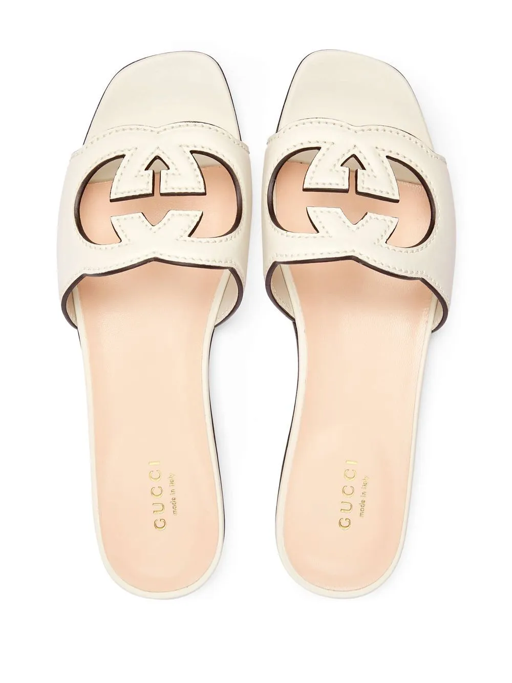 Gucci cut leather sandals